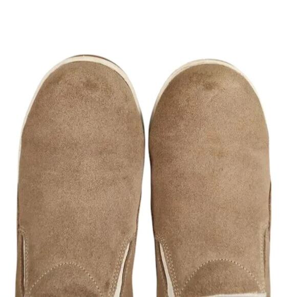 Lands End Shoes Womens 8 Slip On Casual Sneaker Suede Leather Brown Comfort Walk - Picture 10 of 13